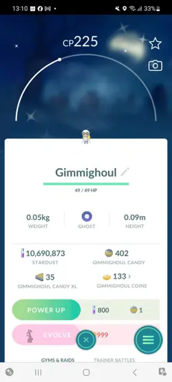 Pokemon Go Shiny Gimmighoul (Reduced) - Image 1
