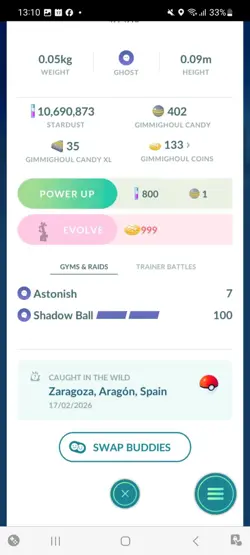 Pokemon Go Shiny Gimmighoul (Reduced) - Image 2