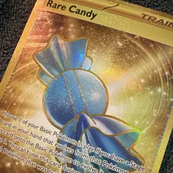 Rare Candy 256/198 Scarlet & Violet Gold Secret Rare Trainer Holo Pokemon TCG NM - Image 2