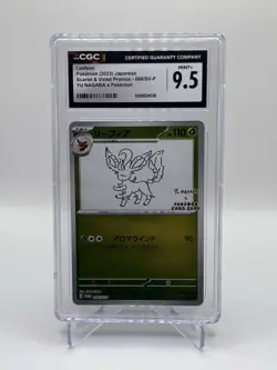 CGC 9.5 Pokemon Leafeon 068/SV-P Yu Nagaba Reverse Holo Japanese Promo - Image 1