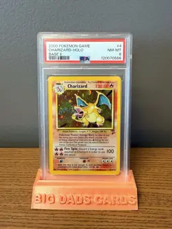 Pokemon Base Set 2 Charizard Rare PSA 8 004/130 English 2000 - Image 4