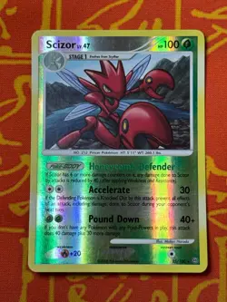 POKEMON TCG SCIZOR 25/100 REVERSE HOLO RARE NEAR MINT STORMFRONT - Image 1