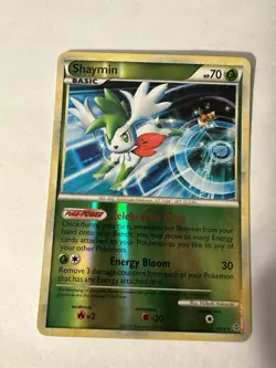 Pokemon Shaymin Holo Rare 8/95 Reverse Holo HGSS Unleashed - Image 1
