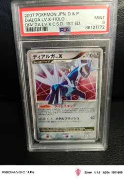 2007 Pokemon Japanese Dialga LV.X CSD 1st Edition Holo PSA 9 Diamond & Pearl - Image 1