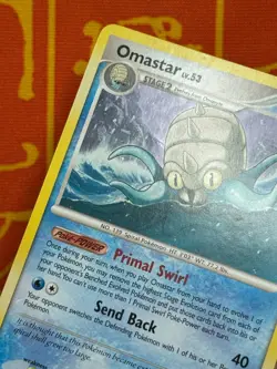 POKEMON TCG OMASTAR 26/100 NON HOLO RARE LIGHT PLAY MAJESTIC DAWN - Image 3