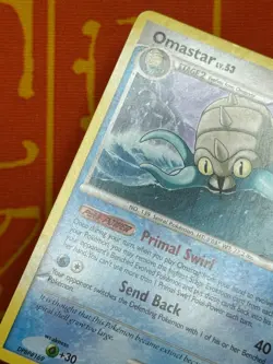 POKEMON TCG OMASTAR 26/100 NON HOLO RARE LIGHT PLAY MAJESTIC DAWN - Image 4