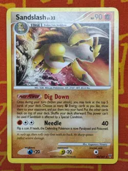 POKEMON TCG SANDSLASH 42/147 NON HOLO RARE LIGHT PLAY SUPREME VICTORS - Image 1