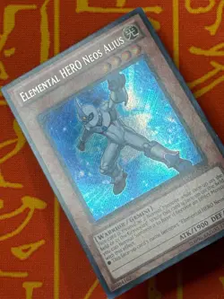 YUGIOH ELEMENTAL HERO NEOS ALIUS SECRET RARE NEAR MINT LCGX-EN028 - Image 3