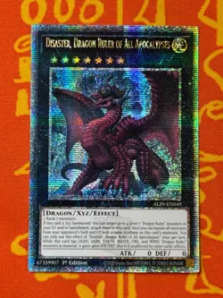 YUGIOH DISASTER, DRAGON RULER OF ALL APOCALYPSES QUARTER CENTURY RARE ALIN-EN049 - Image 1