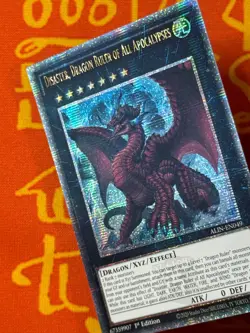 YUGIOH DISASTER, DRAGON RULER OF ALL APOCALYPSES QUARTER CENTURY RARE ALIN-EN049 - Image 3