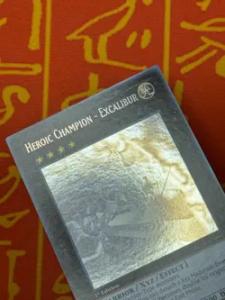 YUGIOH HEROIC CHAMPION - EXCALIBUR GHOST RARE 1ST EDITION NM REDU-EN041 - Image 4