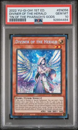 PSA 10 Yugioh! Diviner of The Herald MP22-EN056 PSA GEM-MT 10 - Image 1