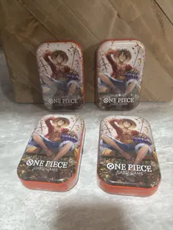 Lot of (4) - One Piece Tin Pack Set Vol 2 | OP-13 Factory Sealed Fast Shipping - Image 1