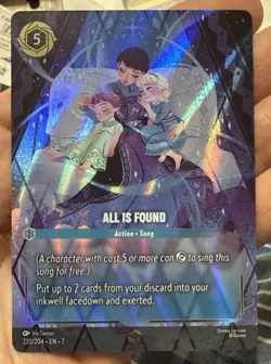 Disney Lorcana All Is Found (Enchanted) 220/204 Archazia's Island Holo Frozen - Image 1