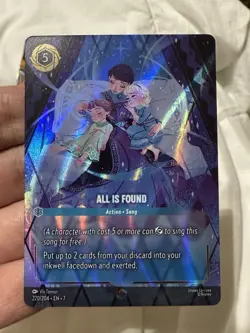 Disney Lorcana All Is Found (Enchanted) 220/204 Archazia's Island Holo Frozen - Image 3