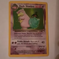 Pokemon Dark Slowbro legendary 8/110 Holo Rare Unlimited English 60HP TCG Card - Image 1
