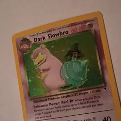 Pokemon Dark Slowbro legendary 8/110 Holo Rare Unlimited English 60HP TCG Card - Image 2