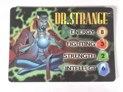 OverPower Marvel IQ Fleer 1996 Dr. Strange Hero Character Card Rare NM - Image 1