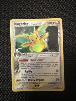 Pokemon Dragonite 3/113 Delta Species 100HP Delta Species Holo Rare Card English - Image 1