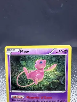 Pokemon Mew TCG Holo Rare Card 29/124 XY Fates Collide NM-LP Near Mint - Image 3