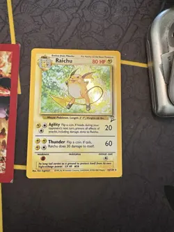 Pokemon Card Raichu 16/130 Holo Rare Base Set 2 119💎NM💎 - Image 1