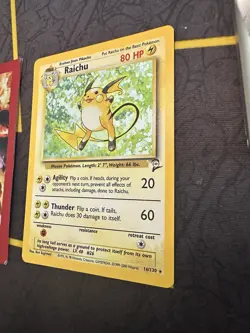 Pokemon Card Raichu 16/130 Holo Rare Base Set 2 119💎NM💎 - Image 3