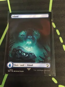 MTG Magic the Gathering Island Double Sided REX Jurassic Park Land - Image 2