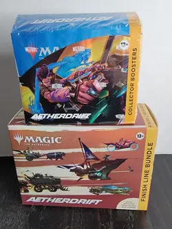 MTG Aetherdrift Collector Booster Box + FINISH LINE BUNDLE English Sealed - Image 1