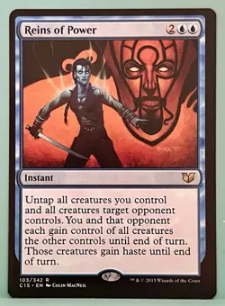 Reins of Power - Commander 2015 - Magic MTG - NM - Rare - Image 1