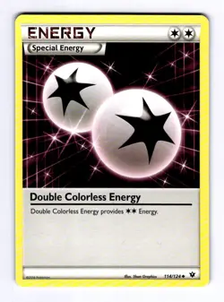 Double Colorless Energy XY - Fates Collide #114 (2016) Uncommon NM Pokemon - Image 1