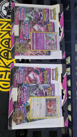 Set Pokemon TCG Fusion Strike 3 Pack Blisters (Eevee Espeon Brand New/Sealed X2 - Image 1