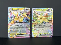 Pokemon TCG Prismatic Evolutions EX Lot - Eevee, Umbreon, Leafeon & Jolteon - Image 4