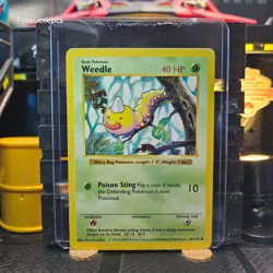 Weedle Shadowless Base Set Pokemon TCG 69/102 Unlimited Common - Image 1
