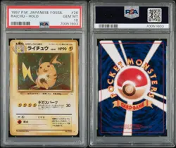 1997 Japanese Fossil Pokemon Raichu #026 Holo Rare Gem Mint PSA 10 ⚡💎 - Image 1