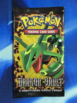 Pokemon TCG 2012 Black & White Dragon Vault Booster Pack Sealed Rayquaza Art - Image 1