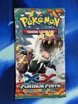 Pokemon 2014 XY Furious Fists Booster Pack Tyrantrum Art TCG Nm Mint - Image 1