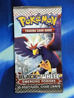 Pokemon 2011 Black & White Emerging Powers Booster Pack Sealed Braviary Art - Image 1