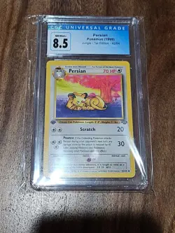 Persian 1st Edition Jungle 42/64 Pokemon CGC 8.5 NM / Mint+ - Image 1