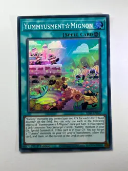 Yummyusment Mignon JUSH-EN023 Super Rare 1st Edition YuGiOh Card NM - Image 1