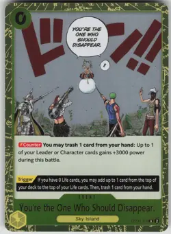 One Piece TCG You're the One Who Should Disappear R Wings of the Captai OP06-115 - Image 1