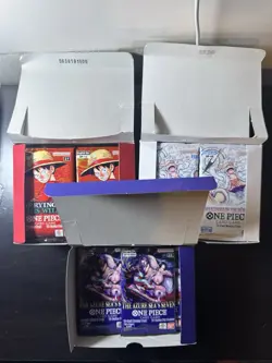 63x One Piece TCG Packs (OP05, OP13, OP14) - likely dead booster packs - Image 1