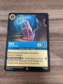 Disney Lorcana TCG Archazia’s Island Kida Creative Thinker 164/204 Rare Non Foil - Image 1