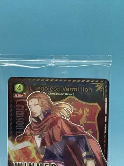 Union Arena CCG Sealed Winner Card Fuegoleon Vermillion UEPR/BCV-1-039 Rare - Image 2