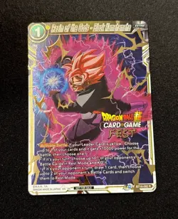 Realm of the Gods - Black Kamehameha Goku Card Game Fest Tournament Gold Promo - Image 1