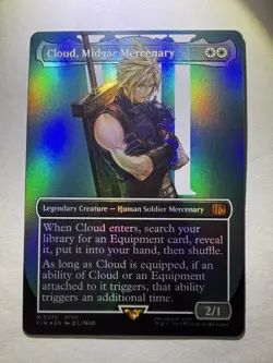 MTG English Cloud, Midgar Mercenary (Borderless) Regular Foil - Image 2