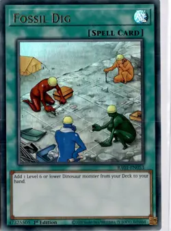 Fossil Dig RA01-EN053 Secret Rare Yugioh Trading Card TCG - Image 3