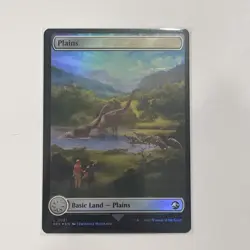 Magic the Gathering the Lost Caverns of Ixalan Plains Full Art Jurassic Park - Image 2