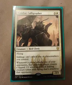 Combat Calligrapher Commander NM *ACTUAL PHOTO* mtg - Image 1