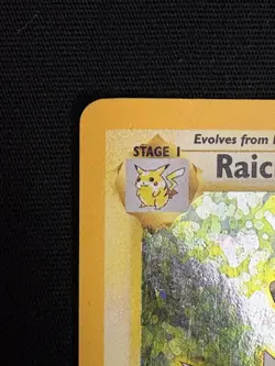Pokemon Raichu 14/102 WotC Base Set Unlimited Holo Rare LP - Image 2