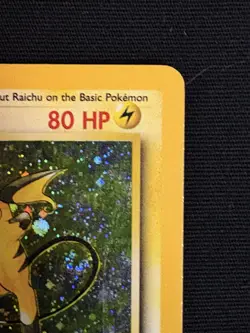 Pokemon Raichu 14/102 WotC Base Set Unlimited Holo Rare LP - Image 3